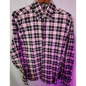 Lyle And Scott Shirt Mens Size M Plaid Long Sleeve Button Down